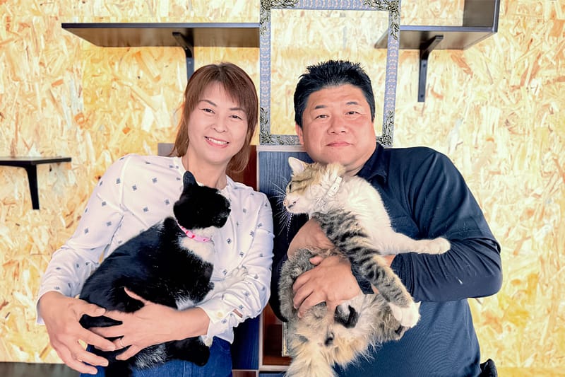 夫婦2人とも猫が大好き